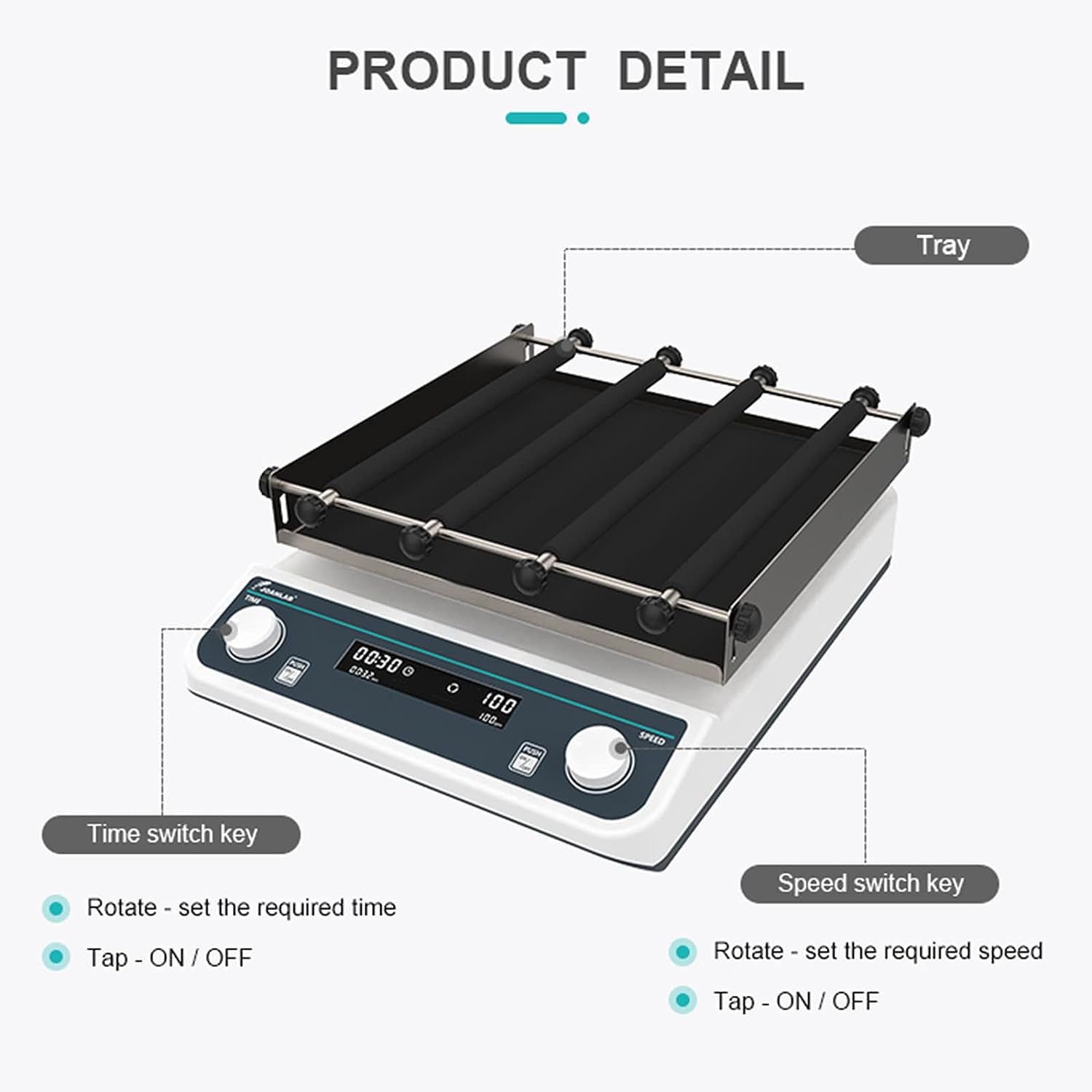 Amazon.co.jp: ローテーターシェーカーラボ用調整可能な速度40-200rpm