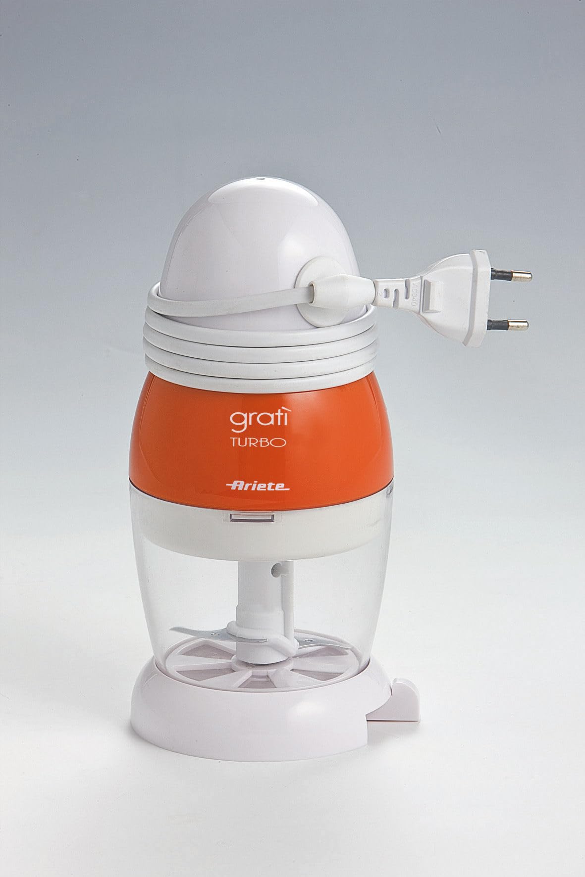 DeLonghi 439 Grati Turbo Rallador de queso eléctrico, 200 W, blanco y naranja