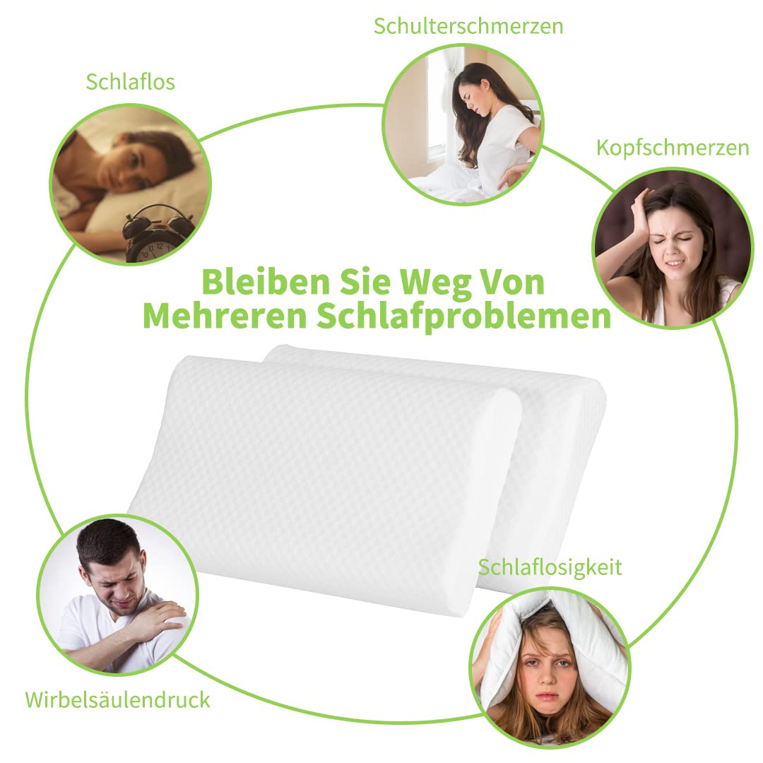 Good Nite Memory Foam Kussen Cervicale Orthopedisch Nekkussentje Ergonomisch Hoofdkussen Contour Rille Voor Nekpijn Zijslapers 65 X 35 11 9 Cm 817325300