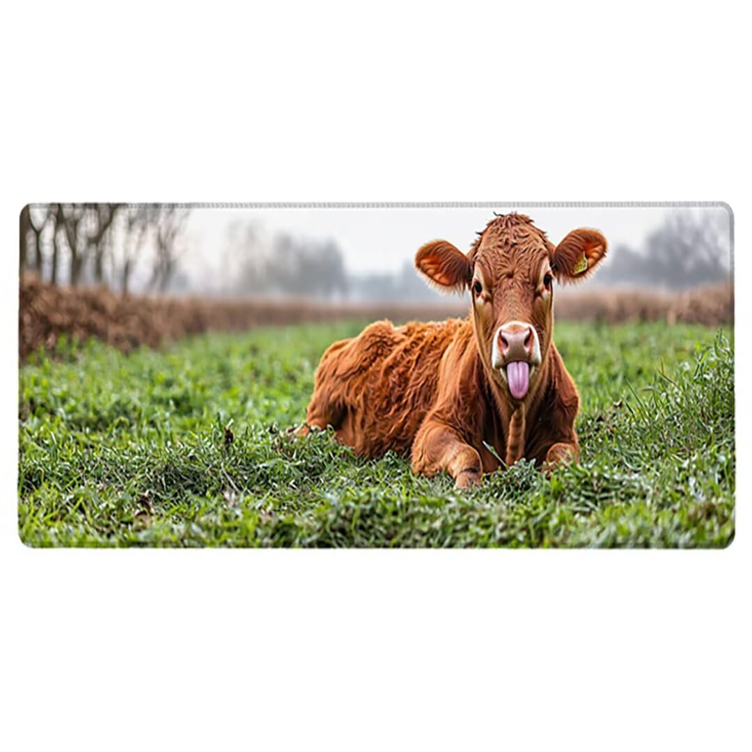 Podkładka pod mysz XXL Zwierzęta - 1600x800x3mm - Krajobraz Duża mata na biurko z przeszytymi krawędziami Wodoodporna antypoślizgowa do PC, przenośna poprawia precyzję i szybkość -35490