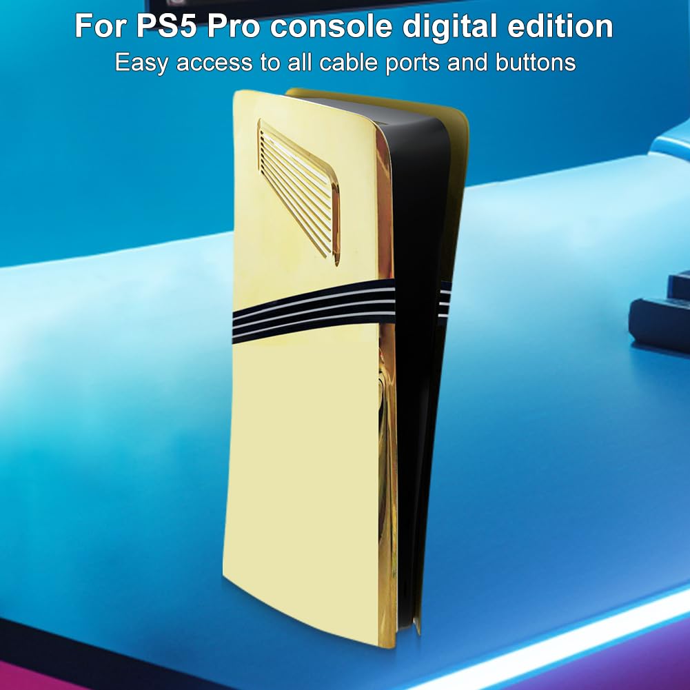 Piastra frontale di ricambio per console PS5 Pro con ventola di raffreddamento Custodia protettiva antiurto