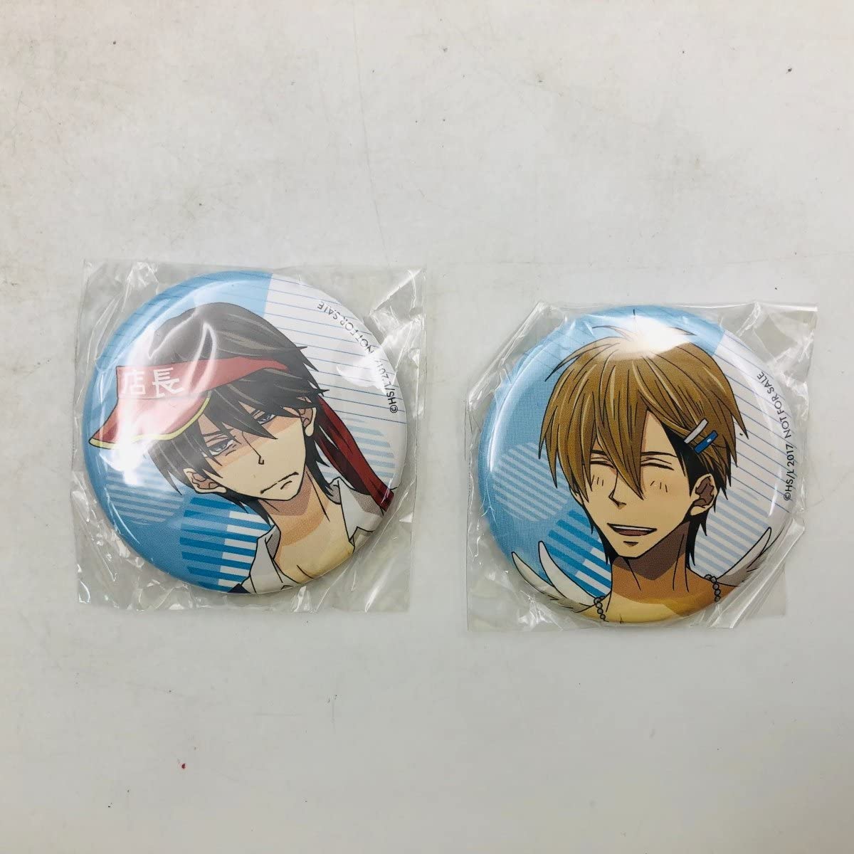 抱かれたい男1位に脅されています。　アニメイト　非売品　缶バッジ　2種セット Amazon.co.jp: 抱かれたい男 に脅されています。 だかいち アニメイト