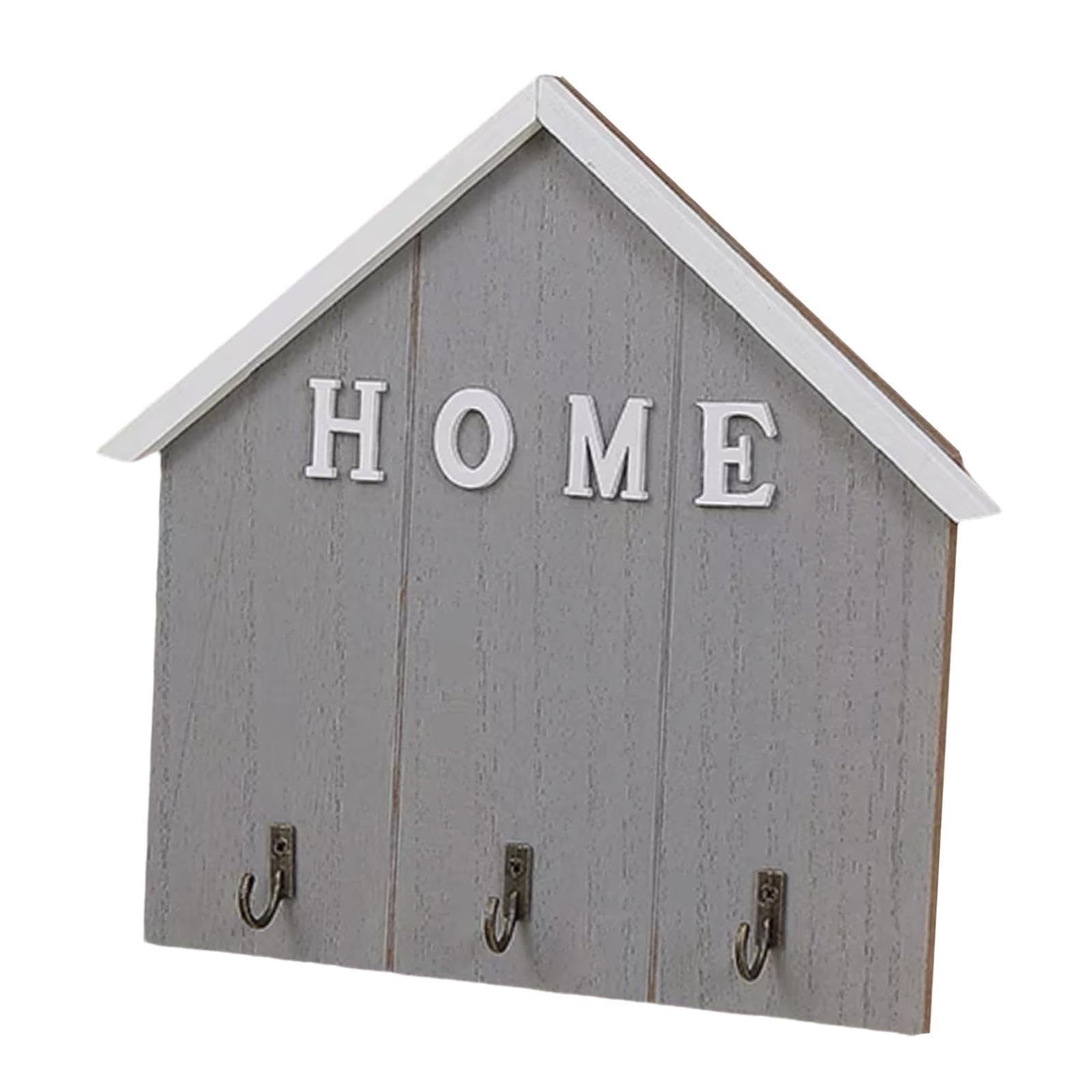 Pixzcsa Cyan Farmhouse Wall Hook Decorative Wall Organizer Distinctive Key Holder Home Decoration Artworks Memorable Gift For Special Events Key Holder Home Decoration Artworks, 21.5X22.5cm