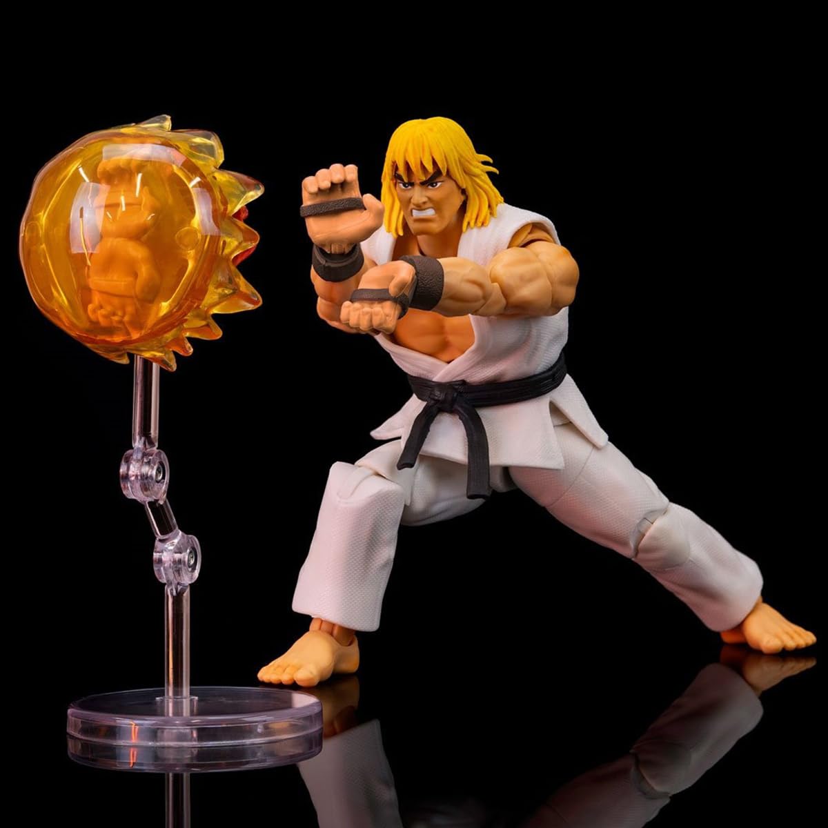 HiPlay JADA Toys, Street Fighter: Ken - White Outfit, 1/12 Scale Collectible Action Figure Full Set