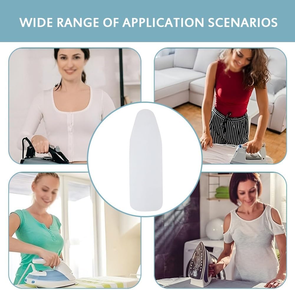 Ironing Board Cover with Cotton Back Padding, Heat Reflective & Scorch Resis-tant, Elasticated for Secure Fit, Easy Installation(Silver,58.2 x 21.6 in (148 x 55 cm))