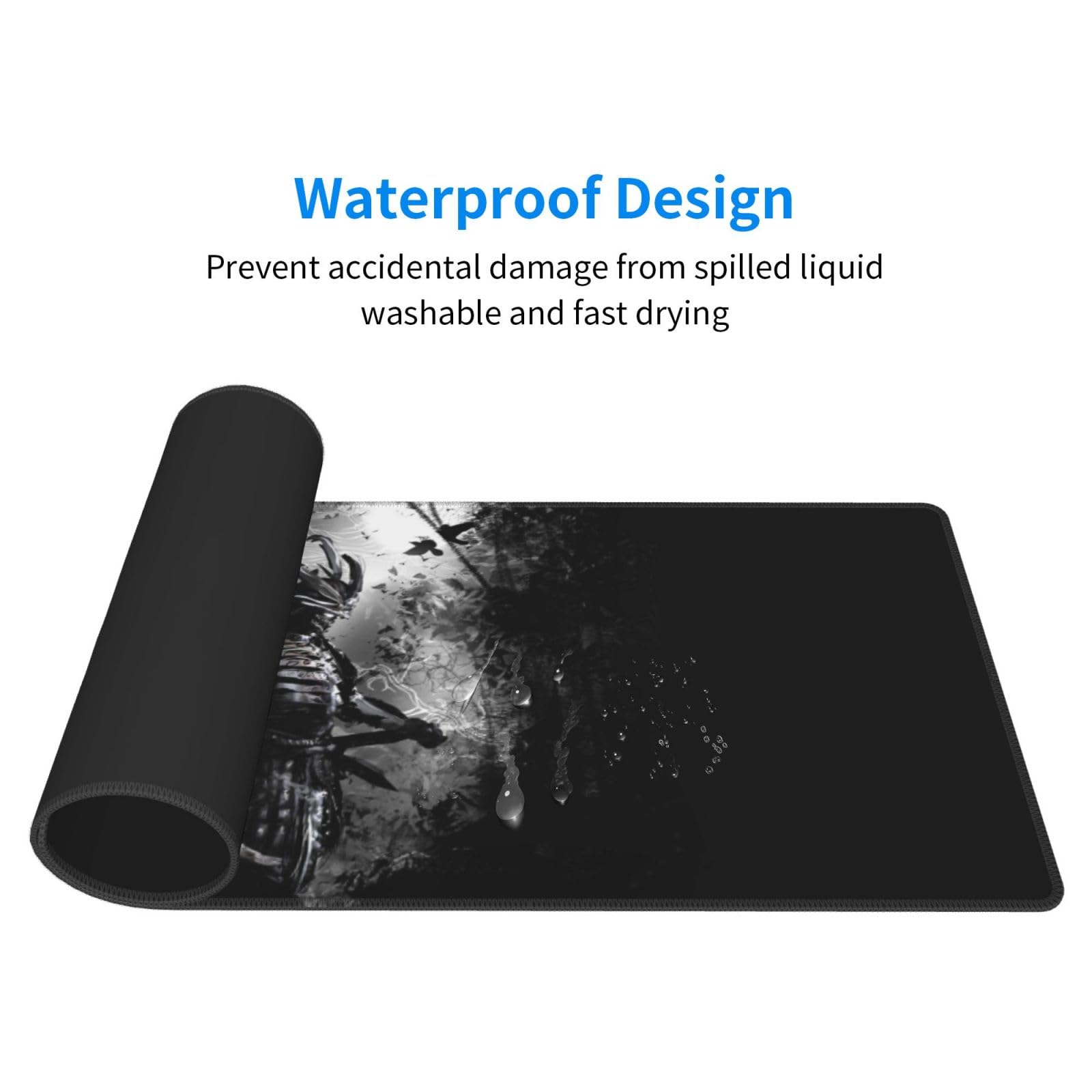 Japanese Samurai Cool Anime Black Mouse Pad 31.5x11.8 In Desk La 103a9a78 E120 4782 Bd4a 8f1cb60ff132.063375d19a7c08012dfb09d1006596a3 - View #5