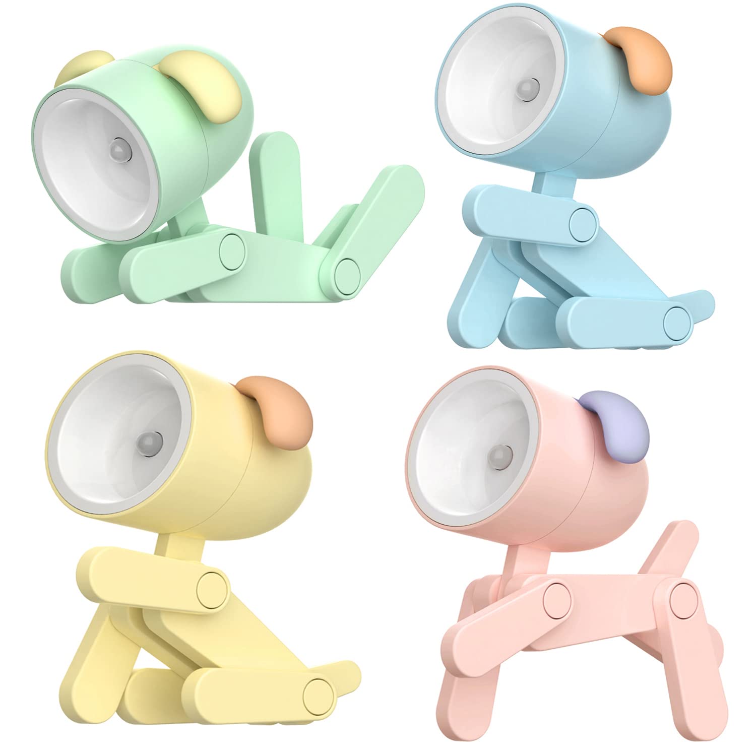 4 Lampade LED Da Scrivania A Forma Di Cane - Con Supporto Telefono E Luce Notturna - Foto 5