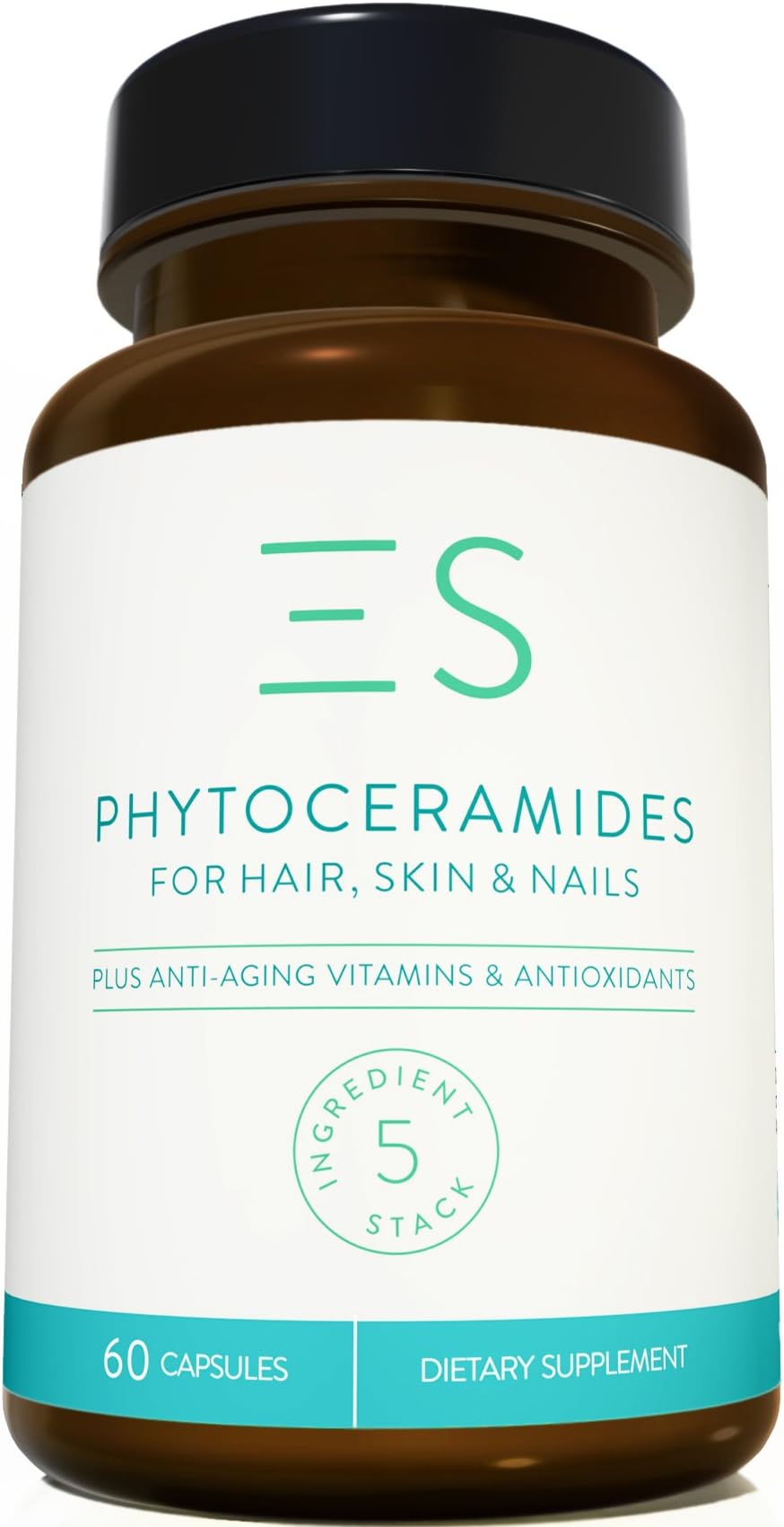 Plant-Based Phytoceramides (350 mg) For Anti Aging - Enjoy Healthy Hair, Skin & Nails With 2 MONTHS Supply (60 ct).