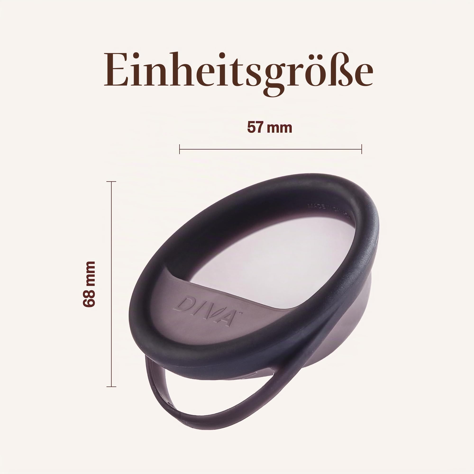 Diva Disc von DivaCup – Einheitsgröße – 12 Stunden Schutz – medizinisches Silikon – sichere Menstruationsalternative – hält 7 Tampons Durchfluss (36 ml)