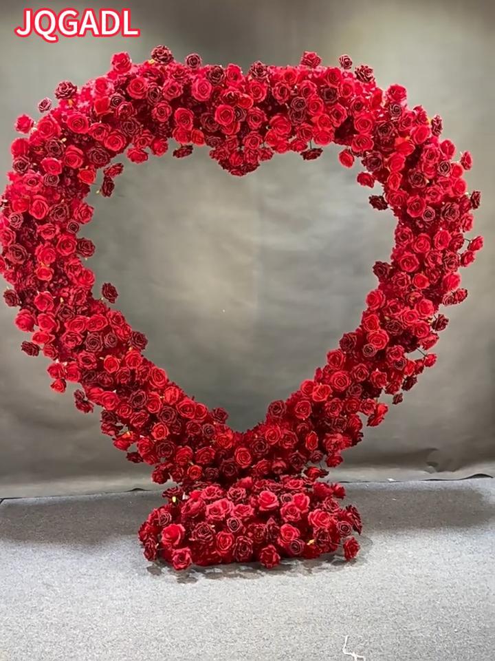 Amazon.com: JQGADL Metal Heart Wedding Arch Frame,Iron Decorative