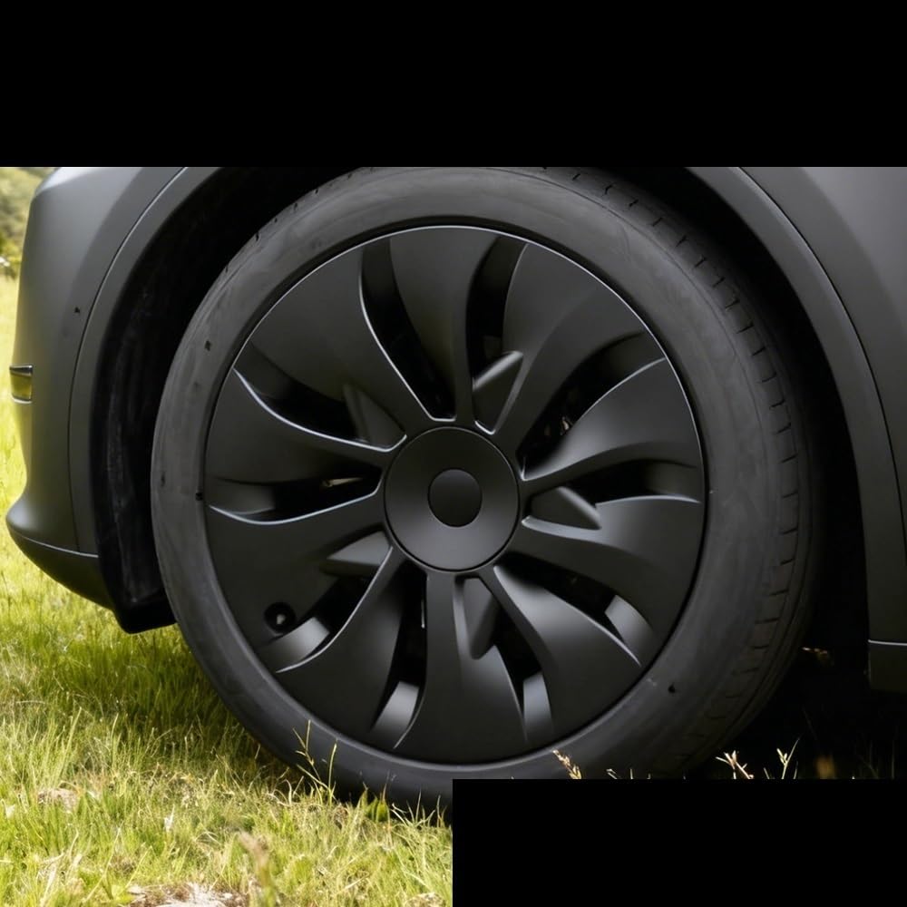 Lot de 4 enjoliveurs de Rechange en Forme de Fleur de Cerisier Compatible with Tesla Model Y Juniper 19" - Enjoliveurs de Roue Automobile 2025+