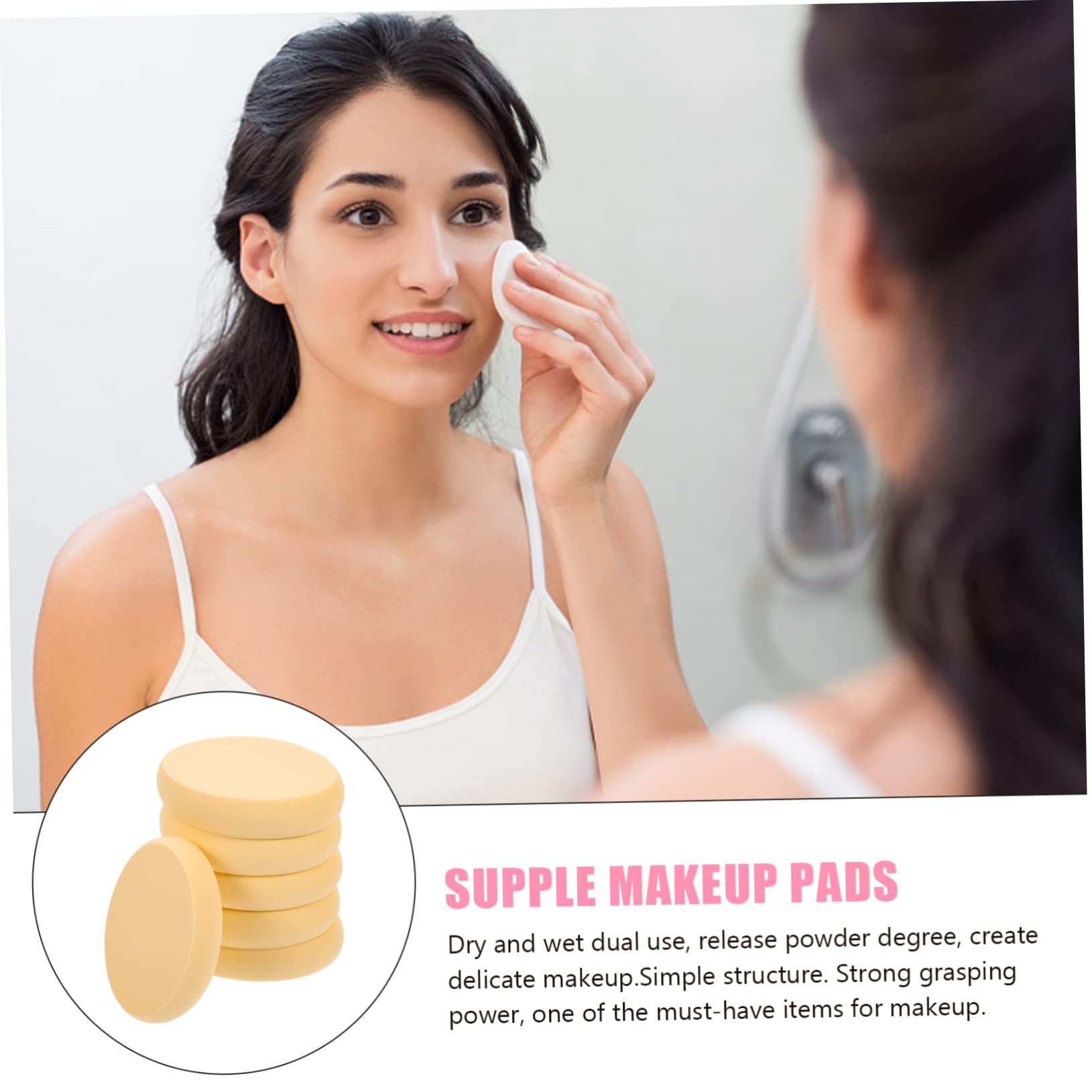 minkissy 30stücke Ovaler Makeup-schwämme Dual-use Gesichtsschwämme Für Foundation Flüssig Und Puder-make-up Hochwertige Waschbare Kosmetik-schwämme Für Hauttypen