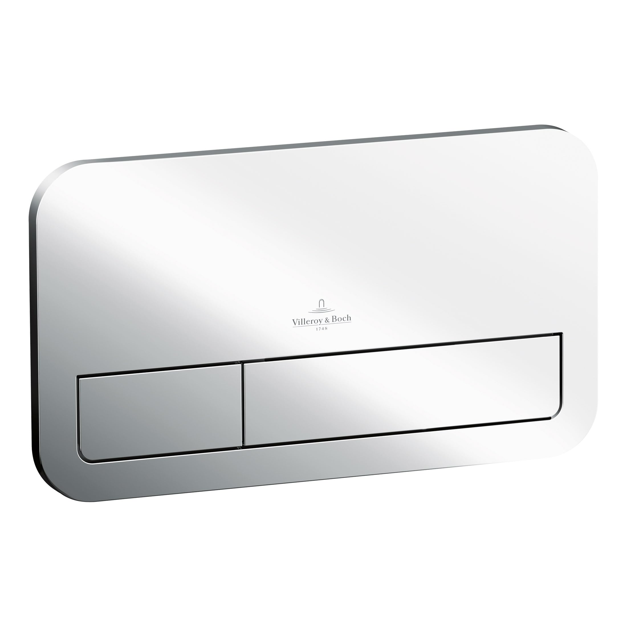 Villeroy & Boch ViConnect Plaque de déclenchement WC 200S, Chromé