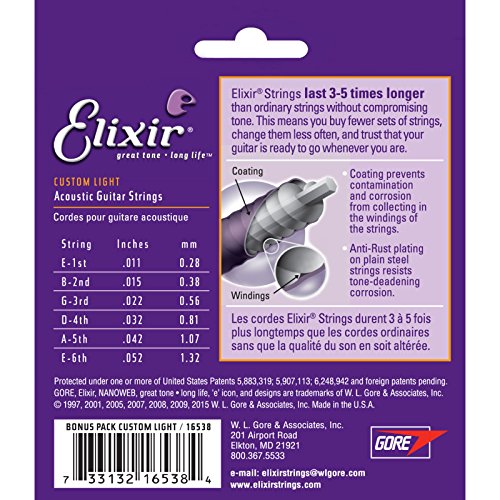 Elixir Nanoweb Guitar Strings - Les Beatles, Paul McCartney, John Lennon, RIngo Starr, George Harrison Elixir Nanoweb Guitar Strings – Image 4