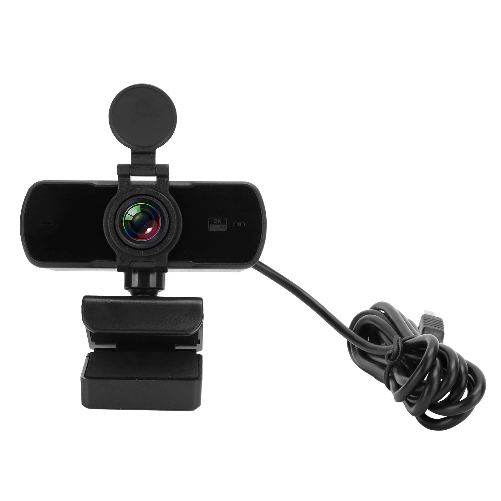 Webcam HD 4K ASHATA – Caméra USB Plug & Play Avec Micro Intégré, Rotation 360° Pour PC Et Streaming