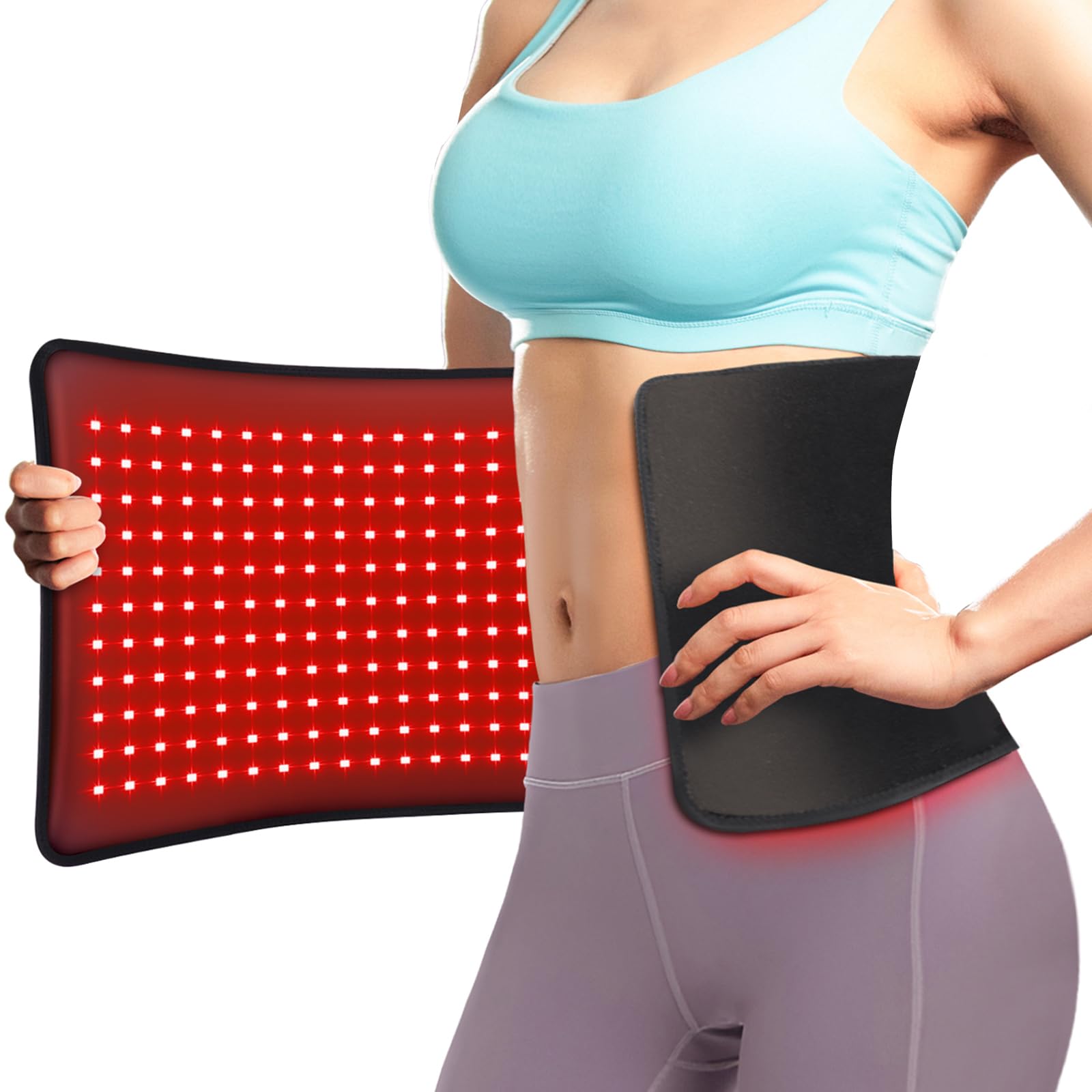 Photo 1 of VITALCROSS Large Red Light Therapy Pad for Body 24"x12", 660nm & 850nm Near Infrared Light Therapy Belt 35w with 10-90min Timer Setting for Back, Waist, Shoulder & Joints Alleviate Discomfort