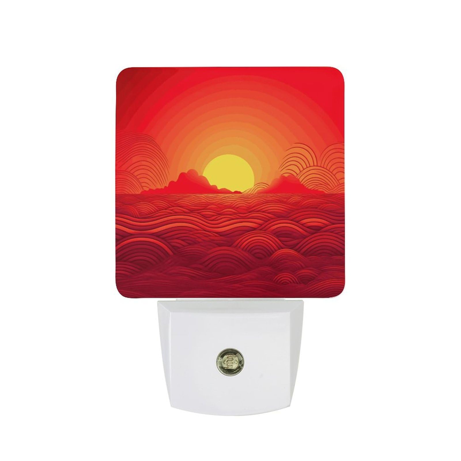 LDGSUPH - LED night light with smart sunrise sensor and 0.5W night light, plug-in night light, dark to dawn sensor, energy saving small lights, night light