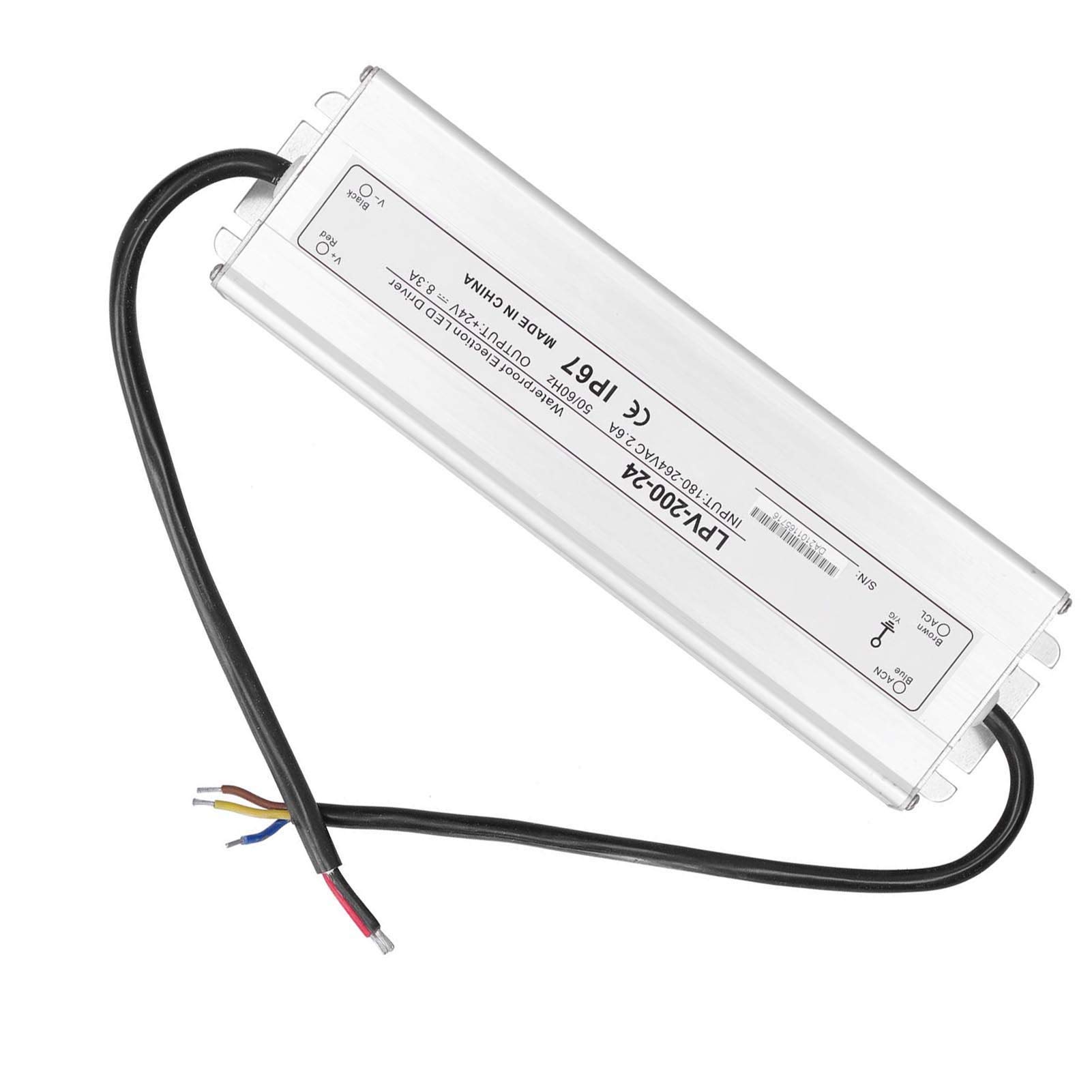 Wodoodporny Sterownik LED o Mocy 200 W z aluminiową obudową
