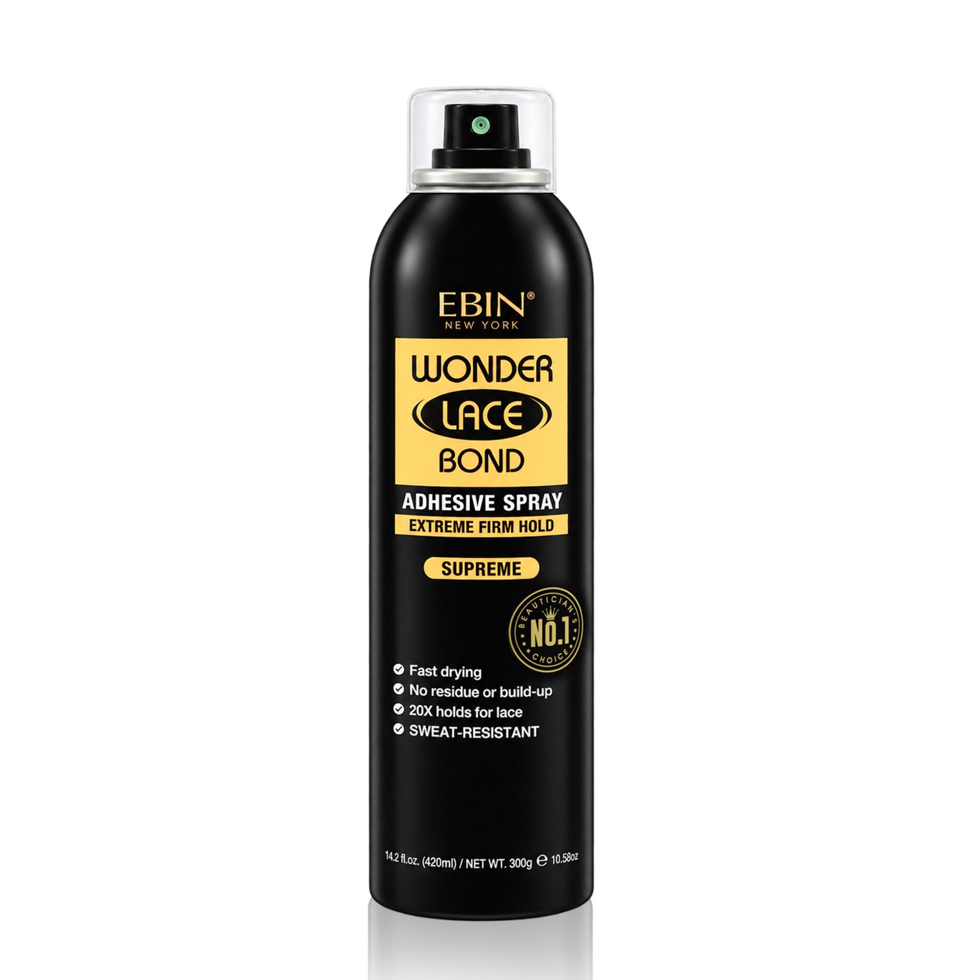 EBIN Wonder Lace Bond Adhesive Spray, Supreme Hold, Quick Dry, 420ml