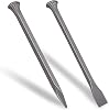 2 Piece Cold Chisel Set, 25cm Heavy Duty Cold Stone Chisels Concrete Chisel Made with Carbon Steel for Cutting Stone Masonry Granite Mortar Cement Cement
