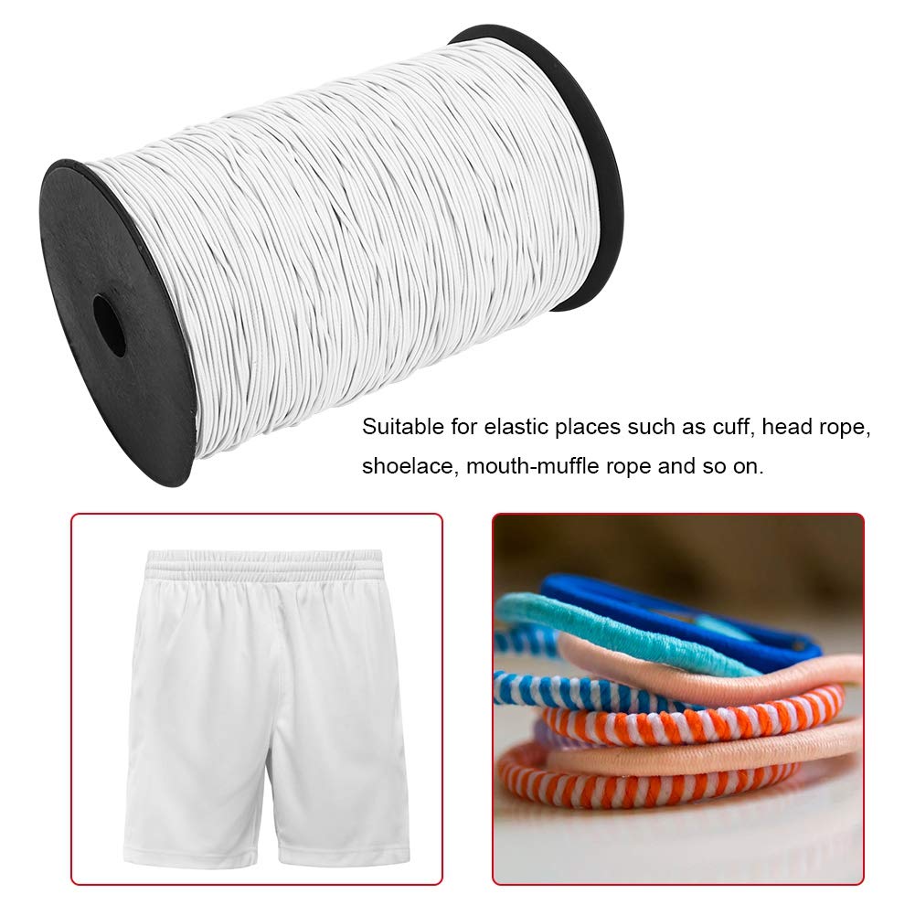 Corde Elastiche Per Confezioni Regalo Artigianali, Creazione di Gioielli, Corda Elastica Rotonda da 1,5 Mm, 500 M, Corda Elastica Elastica Per La Realizzazione di Abiti