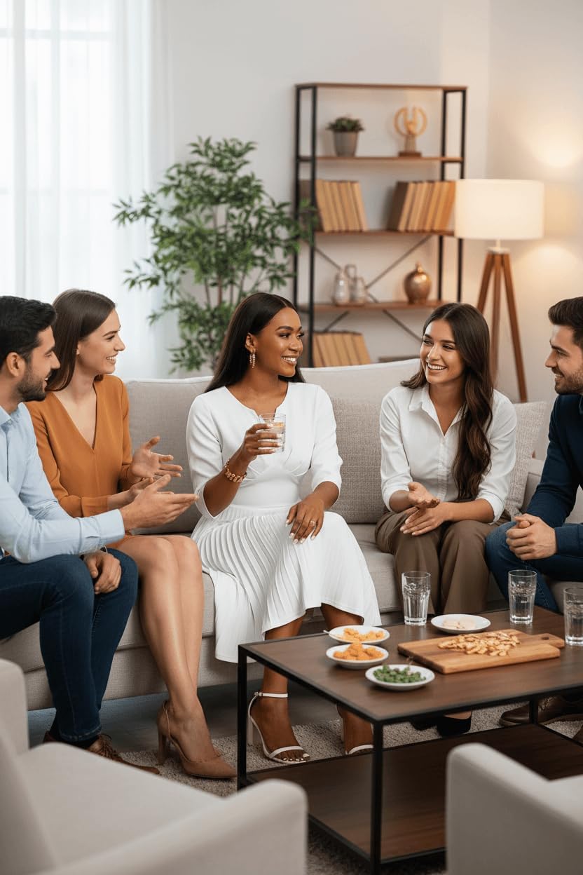 CLOCOR Midi Dresses for Women, 3/4 Sleeve A Line Pleated Casual Dress V Neck Church Cocktail Wedding Guest Dress - Image 2