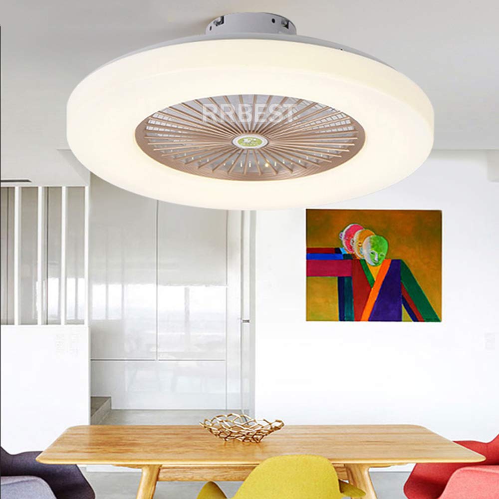 LED Legno Massiccio Ventilatore A Soffitto con lampada con Telecomando Controllo Ventola Regolabile Tranquillo 72W Bambini Fan Light Lampada Plafoniera Dimmerabili Velocità Del Vento Camera da Letto