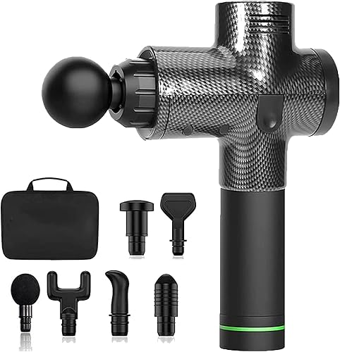 TEETOK Pistola de masaje muscular masaje de espalda de tejido profundo con 30 velocidades pistola de masaje eléctrica portátil de mano para alivio