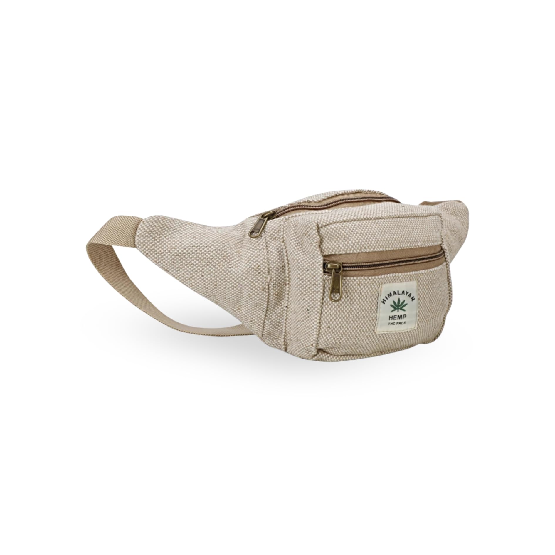 FIBERGOLD Hemp Waist Bag | Blue, Unisex, Multi-Compartment, Adjustable, Zipper Closure, Eco-Friendly, Travel, Festival, Hiking, Everyday Use-image-20