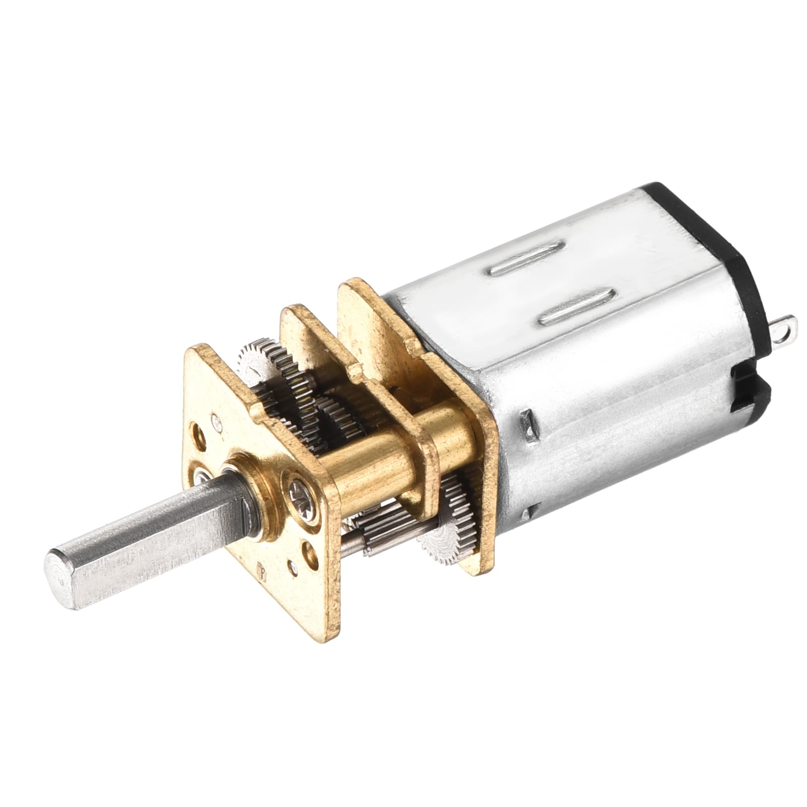 DMiotech 12V 300RPM Rated Torque 7 Output Shaft Length 10mm Micro DC Speed Reduction Motor Mini Metal Gearbox Motor for RC Car Robot Model DIY RC Toys Engine