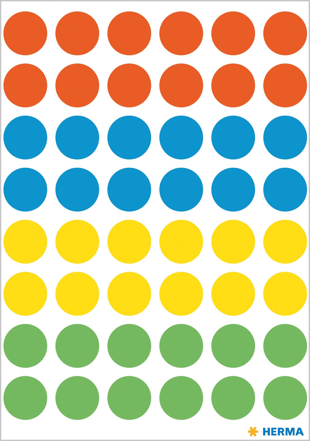 HERMA Dot Stickers Black, 240 Labels, 13 Mm, 48 Labels Per Sheet, Self-Adhesive Round Marking Dots For Color Coding Calendar