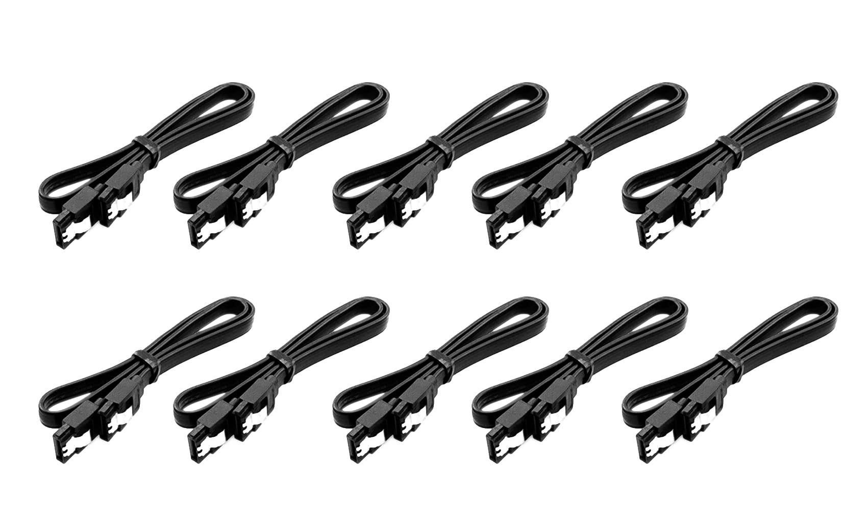 Wizzo (Pack of 10 Pieces SATA III (SATA 3) Data Cable 1.5GB/s, 3GB/s, 6GB/s for Internal Hard Disk Drive, HDD, SSD & DVD Writer (with Locking Latch) (B08GQVVPBM) Amazon Price History, Amazon Price Tracker