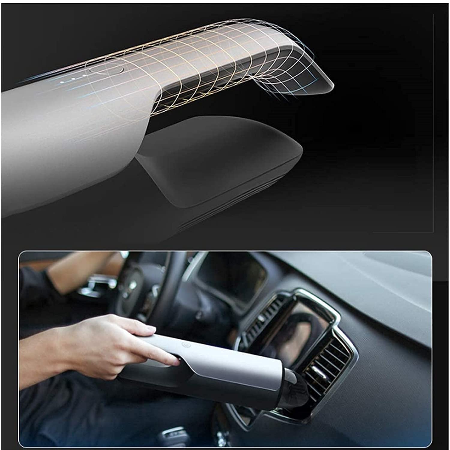 Handheld Mini Coche Aspiradora Coche Carga INALÁMBRICA 4200PA, Cleadera portátil Aspiradora y Coche Aspiradora de automóviles