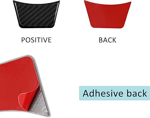 Miniatura 4 de Compatible con la cubierta del panel de la barbilla del volante, marco de protección de fibra de carbono, accesorios interiores decoración para