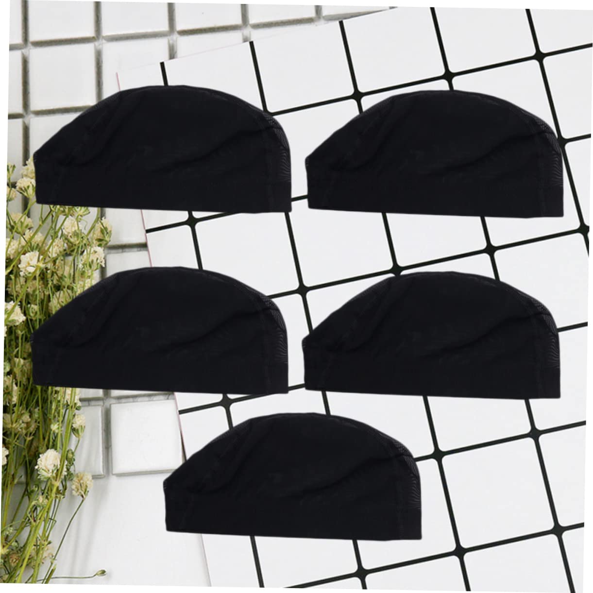 Didiseaon 10 Piezas hair topper Red elástica para pelucas Accesorios para pelucas Gorra de red para pelucas elástico gorra de malla sombrerería red para el cabello bombín
