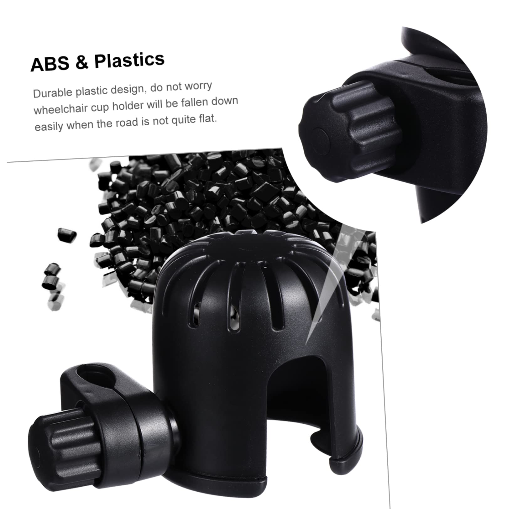 BESTonZON 2pièces Porte-Bouteille pour Poussette Et Vélo Support Ajustable pour Gobelet Accessoire Pratique pour Boissons Compatible avec Fauteuils Et Scooters