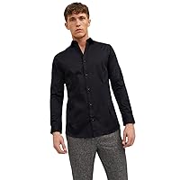 Jack & Jones Jjprparma Shirt L/S Noos Camicia, Nero