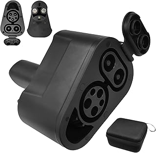 Upgrated 2 in 1 CCS & J1772 to Tesla Adapter, Max DC Charging 250KW,400A, AC 250V, 80A;Fits for Tesla Model Y, 3, S, X, Cybertruck, CCS to NACS Adapter