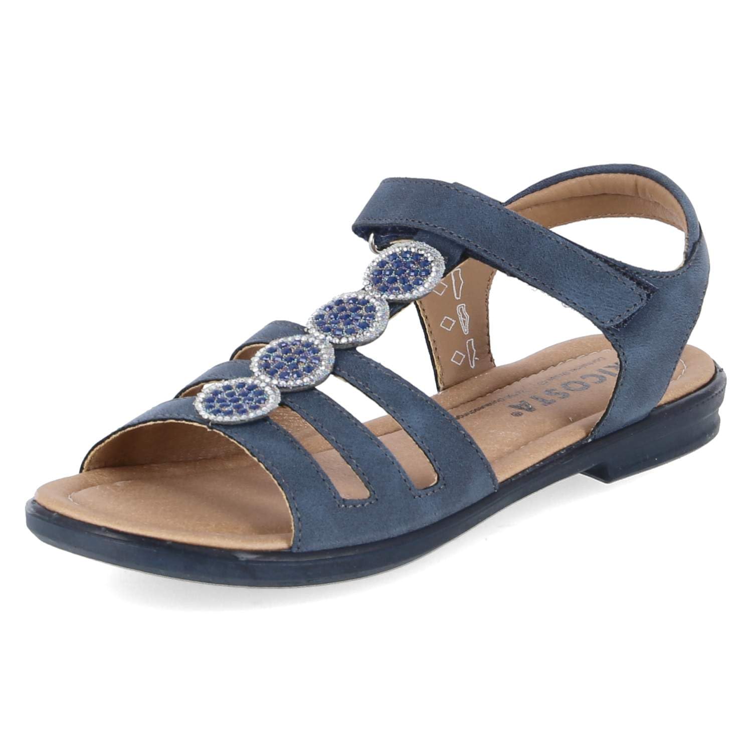 RICOSTA Mädchen Riemchensandalen ANA, Kinder Sandalen, Weite: MITTEL