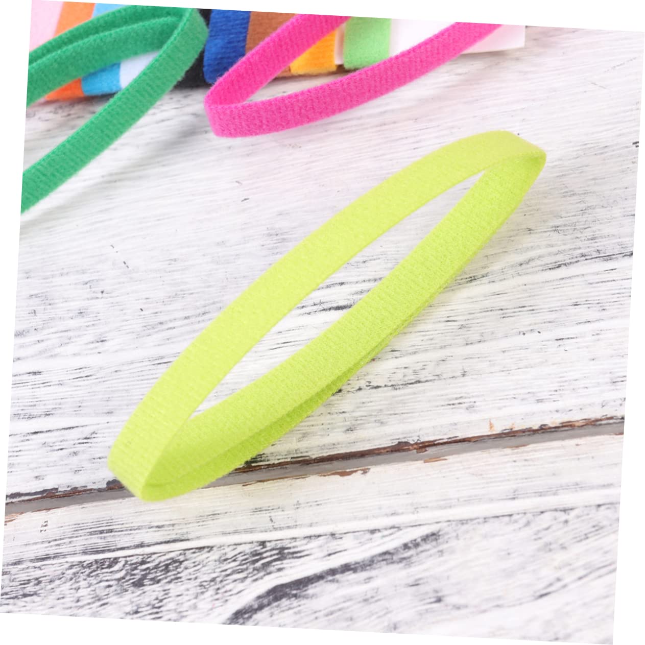 Angoily 3sets 15-Color Pet Identification Collars Adhesive Puppy Id Bands Double-Sided Size l 15pcs*3