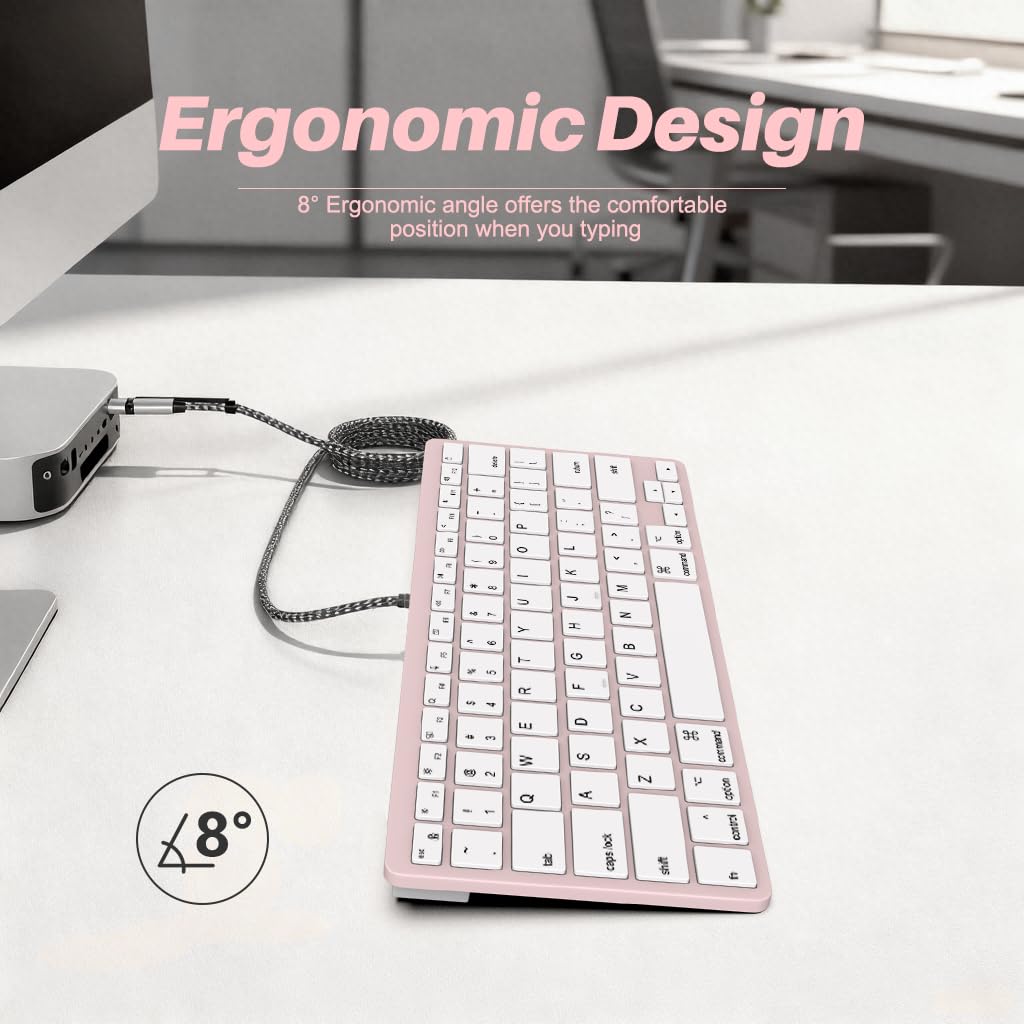 Amazon | Apple Mac用ウルトラスリム有線キーボード USB & Type-C変換