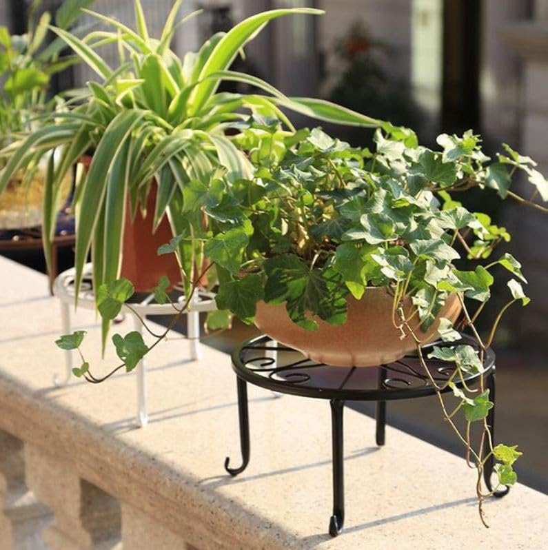 Amazon.com : 9-1/2 Inch Diameter X 5 Inch High Metal Potted Plant