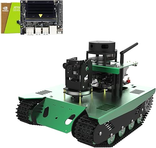 AI ROS - Kit profesional de proyectos robóticos para Jetson Nano Robot educativo inteligente con cámara HD Lidar Navegación con Jetson Nano 4 GB SUB