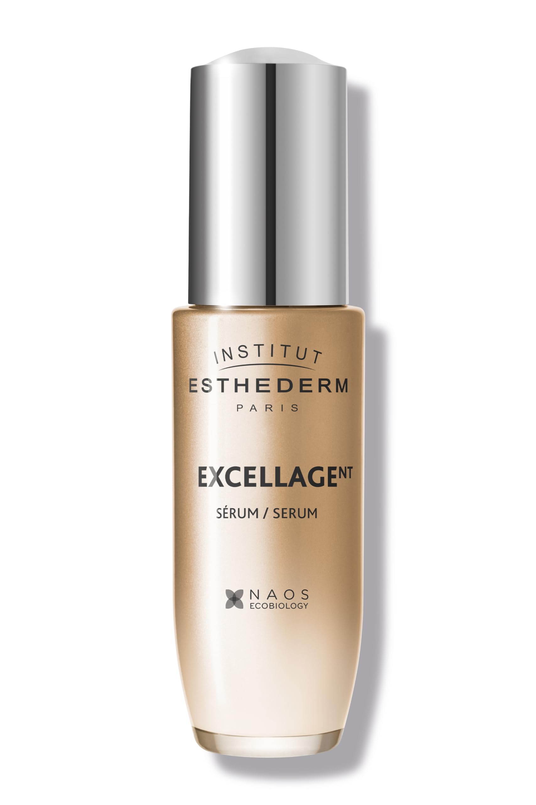 Institut Esthederm - Excellage Serum Face Neck and Décolleté - Tonicity, Nourishment and Brightness to the Face 30 ml Bottle