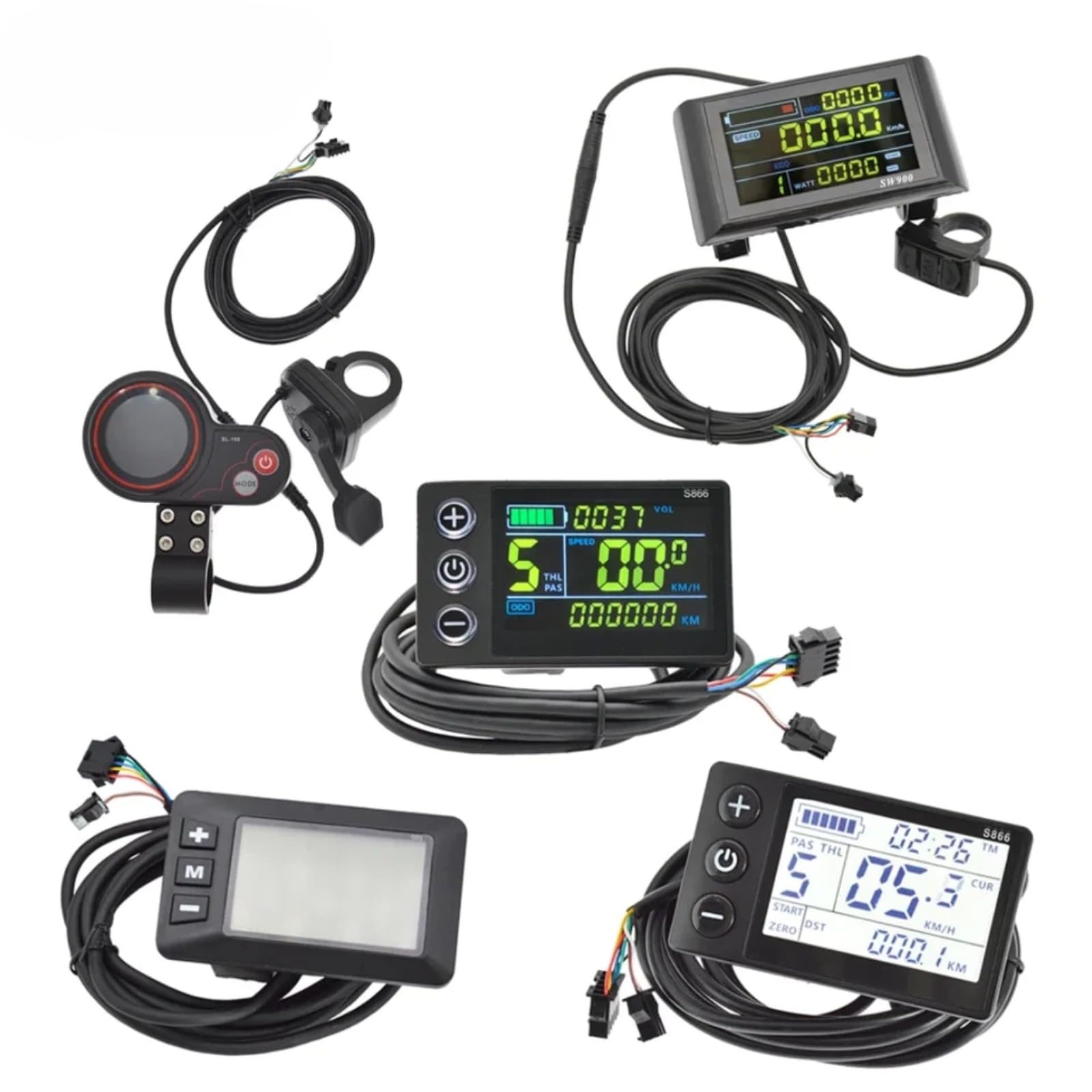 1PCS Kit controlador de motor sin escobillas con pantalla 13A 18A 25A 28A