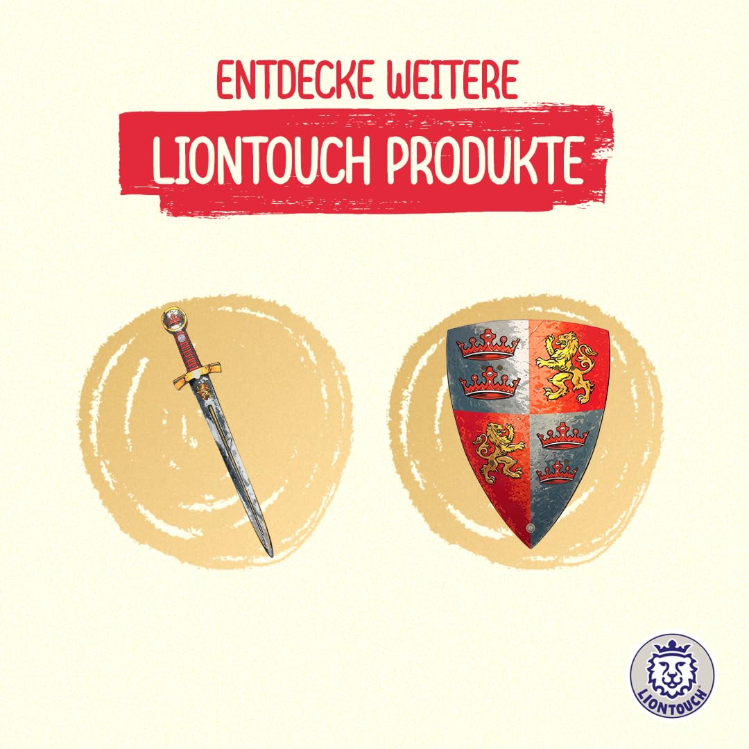 Liontouch - Prinz Löwenherz Umhang | Für Kinder von 3-8 Jahren – Einheitsgröße | Umhang für Jungen für Ritterabenteuer im Königreich | Perfektes Zubehör für Rollenspiele & Verkleidung