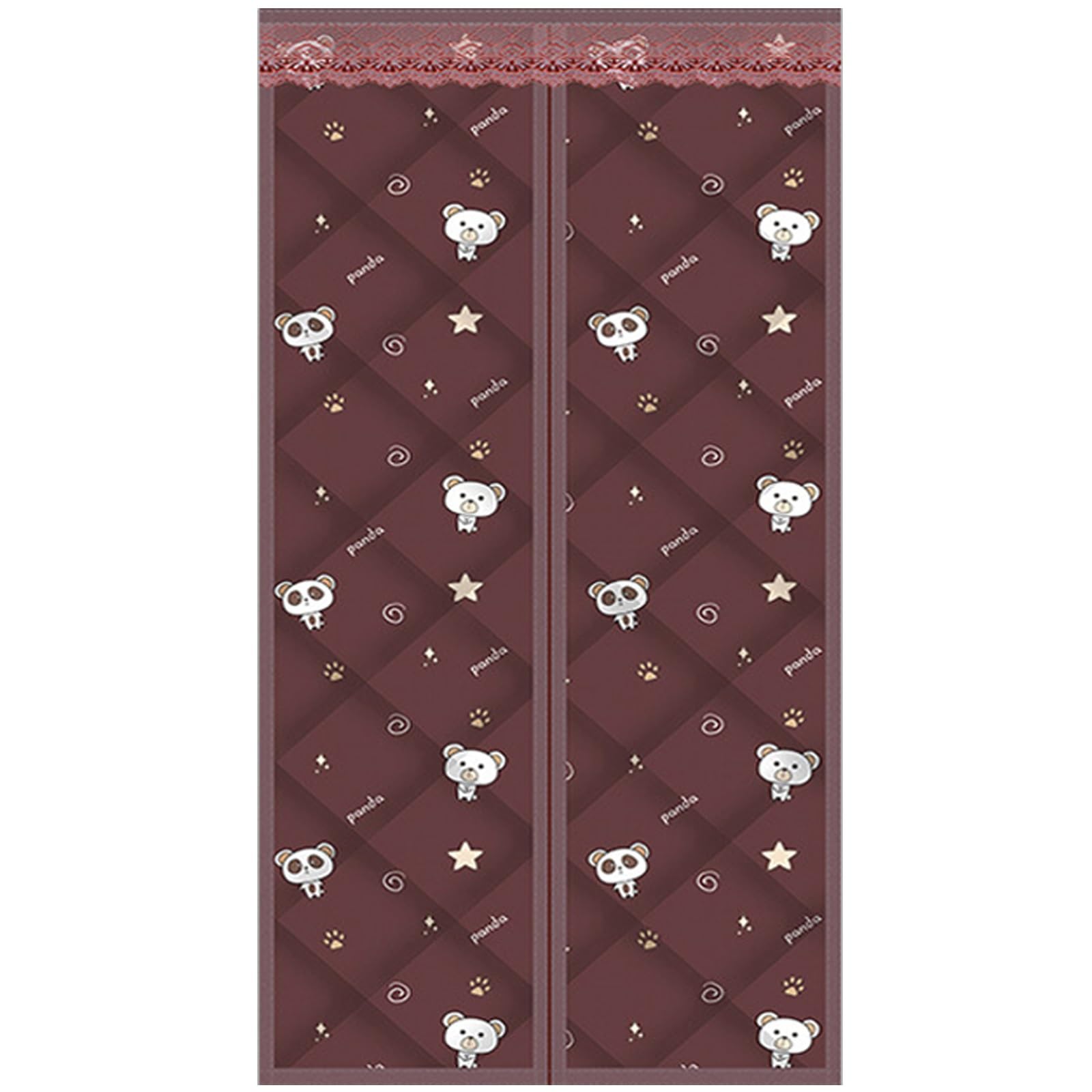 Rideau thermique de porte contre le froid et la chaleur en cuir étanche 100 x 225 cm