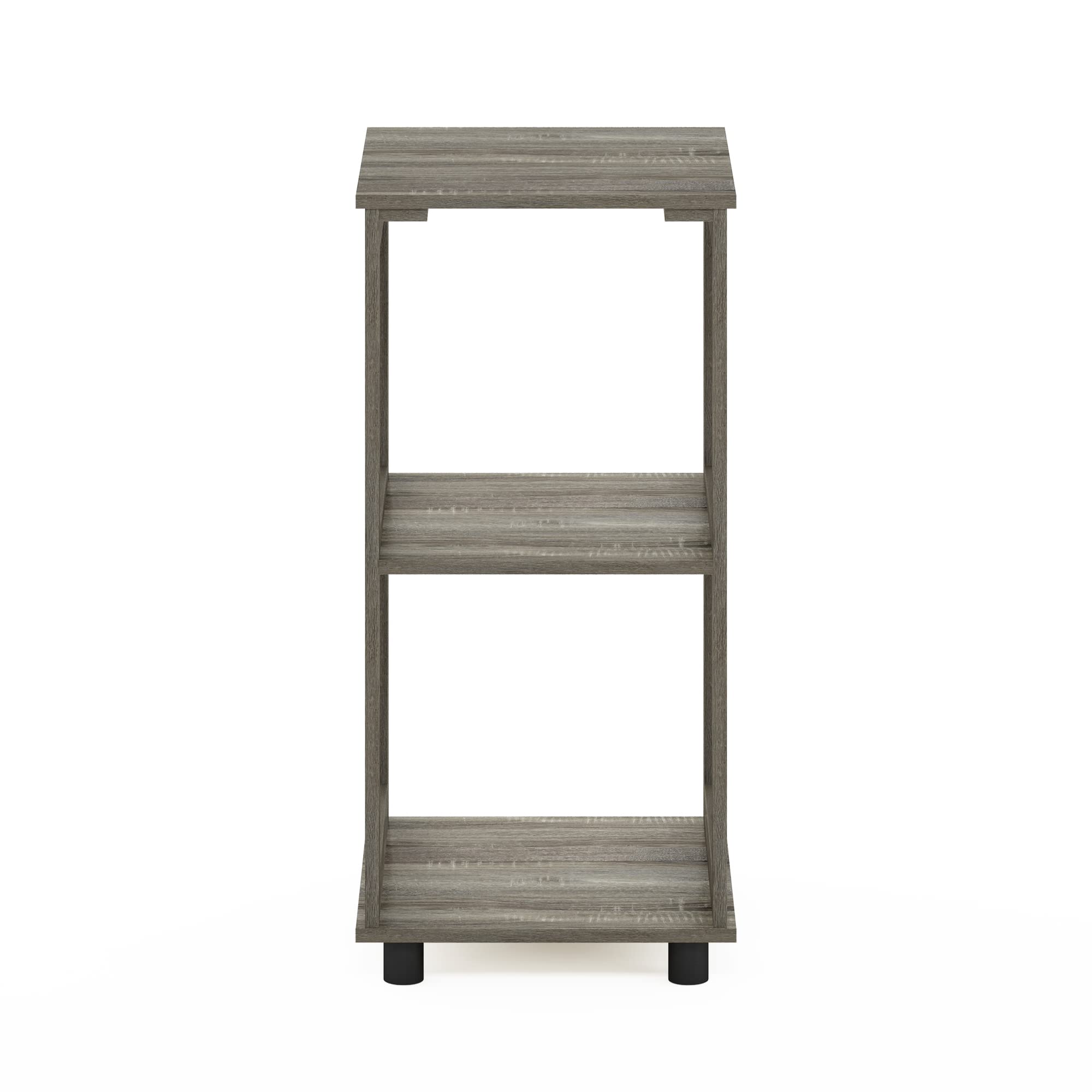 Furinno Romain Tavolino Alto a 2 Livelli, Legno ingegnerizzato, Rovere Francese, 1 Confezione