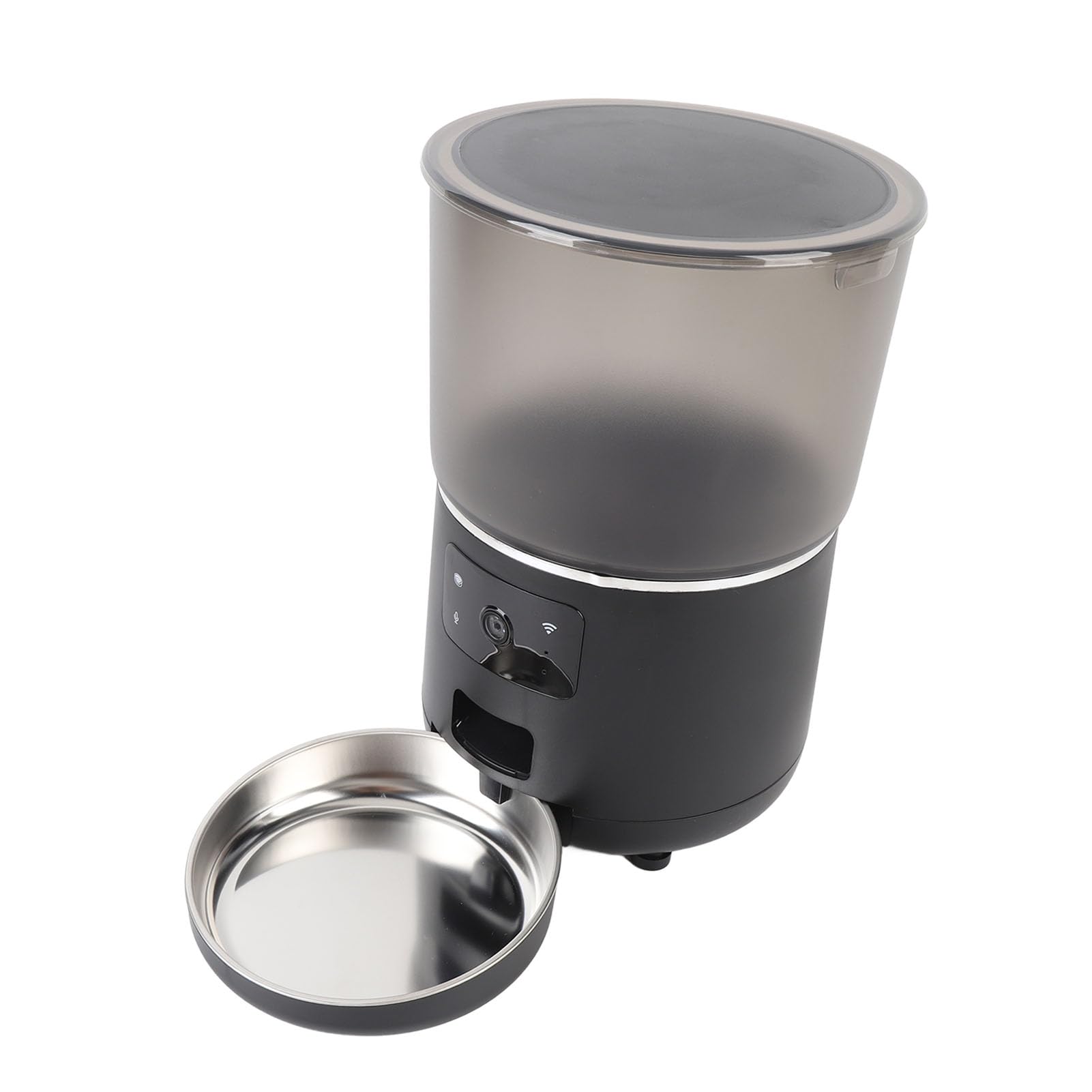 Topiky Comedero Automático para Gatos de 4 litros, Dispensador de Comida Seca con Temporizador, Control por Aplicación, Comedero para Mascotas con Control de Porciones, Diseño Des (Enchufe de la UE)