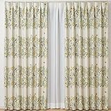 スミノエ(Suminoe) セミオーダーカーテン ベージュ 幅100cm ×丈185cm ミチクサ 遮光2級 V1361